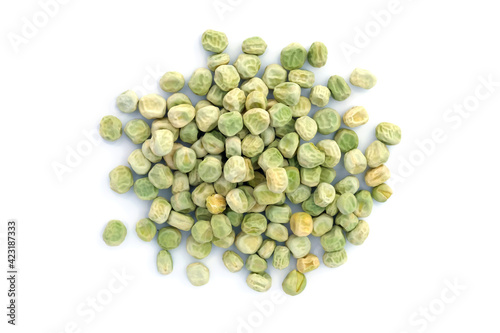 Εκτύπωση καμβά Dry whole peas on white background top view