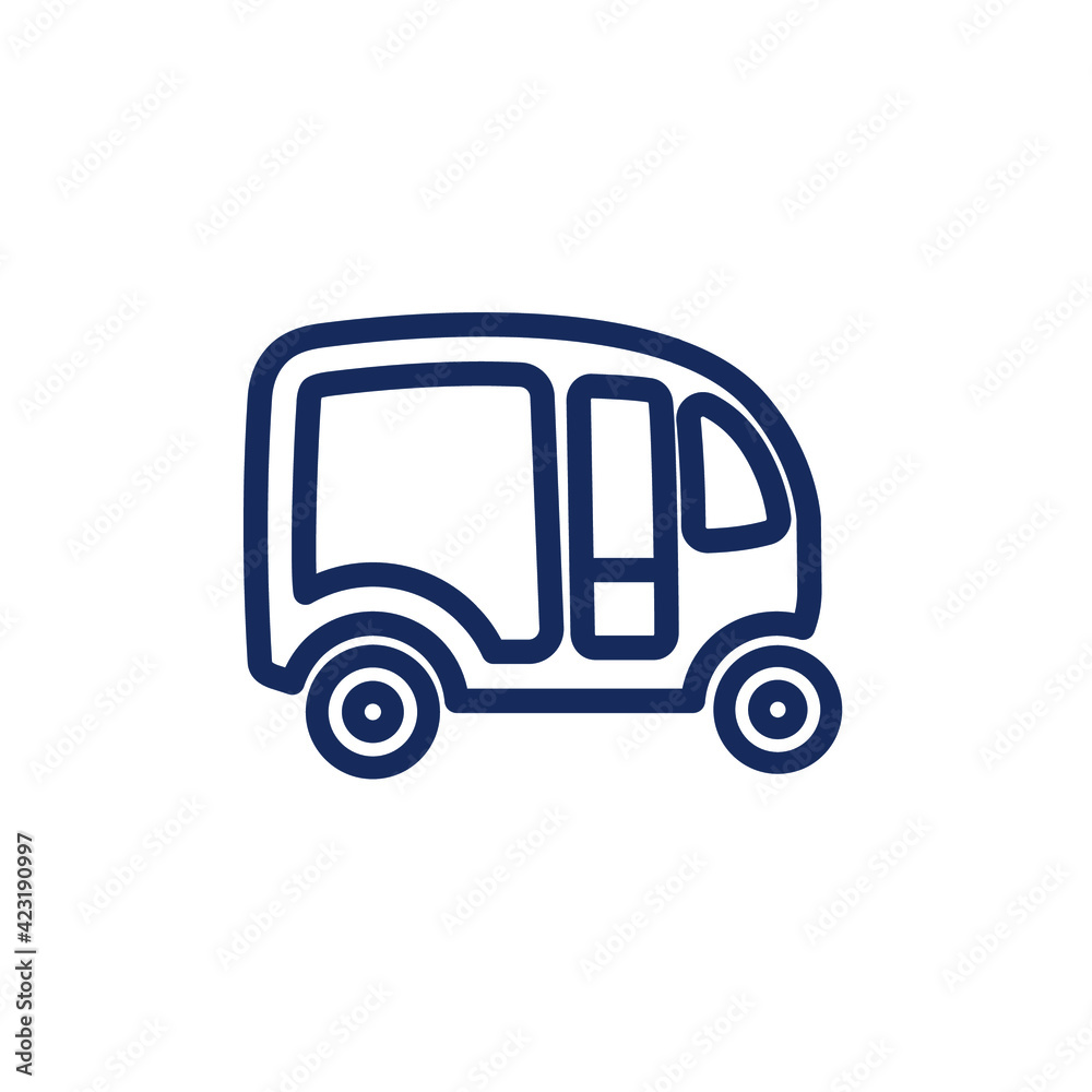 passenger transportation Thin line icon vector illustration. Vector illustration isolated on a white background. Simple outline vector icon for web