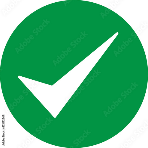 Tick icon accept approve sign design
