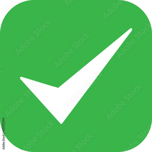 Tick icon accept approve sign design