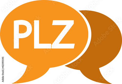 internet acronym chat bubble icon sign design