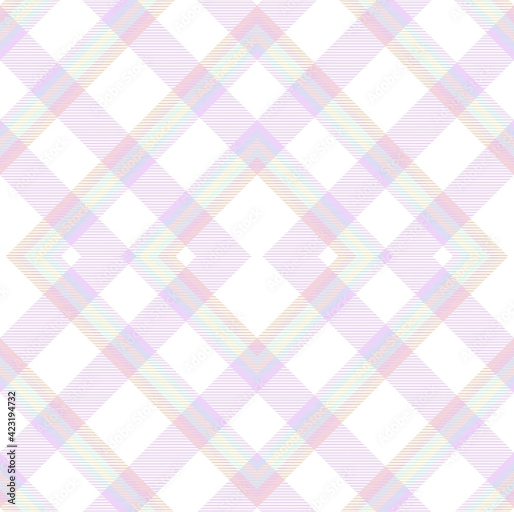 Rainbow Pastel Argyle Plaid Tartan textured Seamless Pattern Design Rainbow Pastel Argyle Plaid Tartan textured Seamless Pattern Design