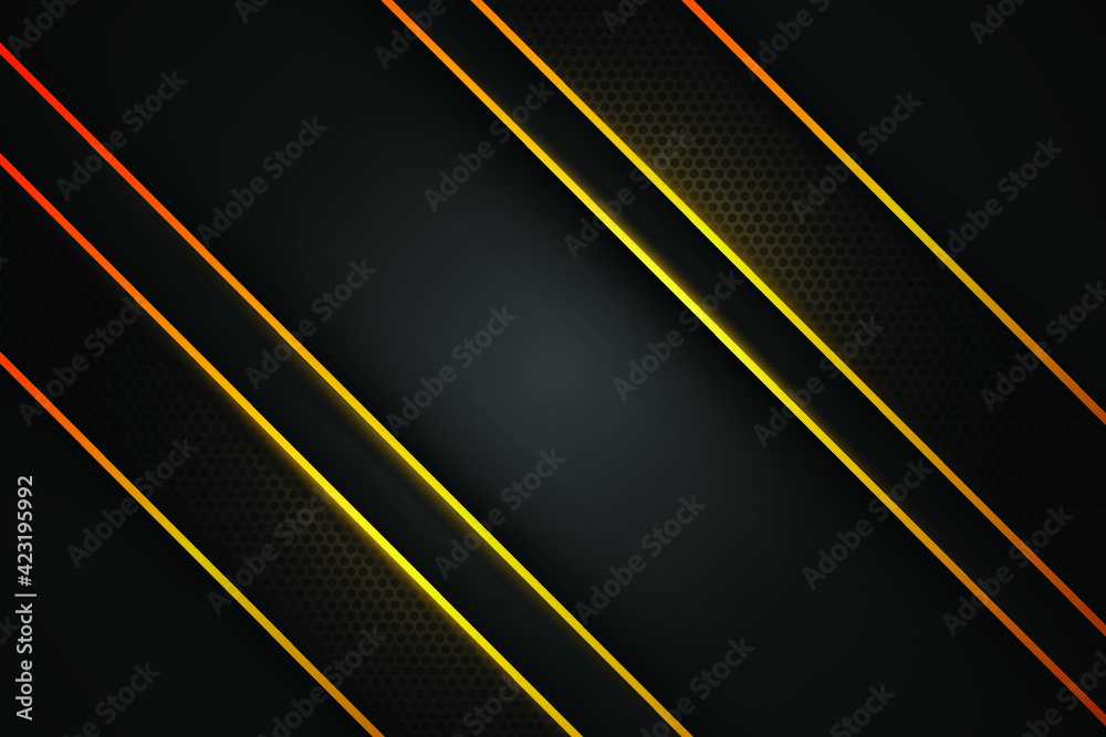 Abstract Orang glowing line background Abstract Orang glowing line background