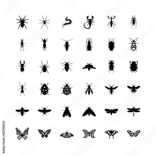 Set of Insects