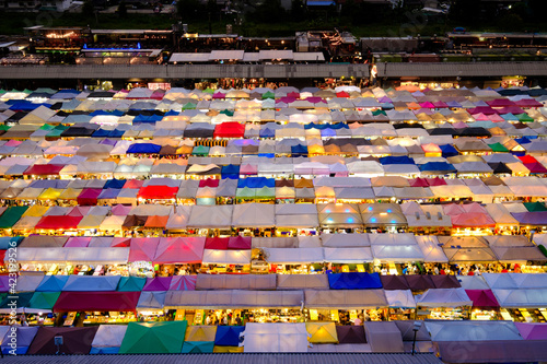 A famous training market in Bangkok, Thailand