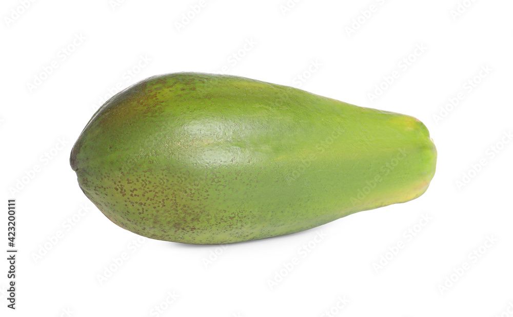 Delicious ripe papaya isolated on white. Exotic fruit Delicious ripe papaya isolated on white. Exotic fruit