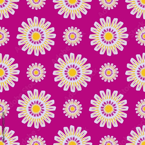 seamless pattern with flowers design