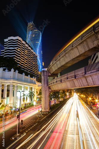 Photography A center of shopping and business area of Bangkok - Ratchaprasong Road