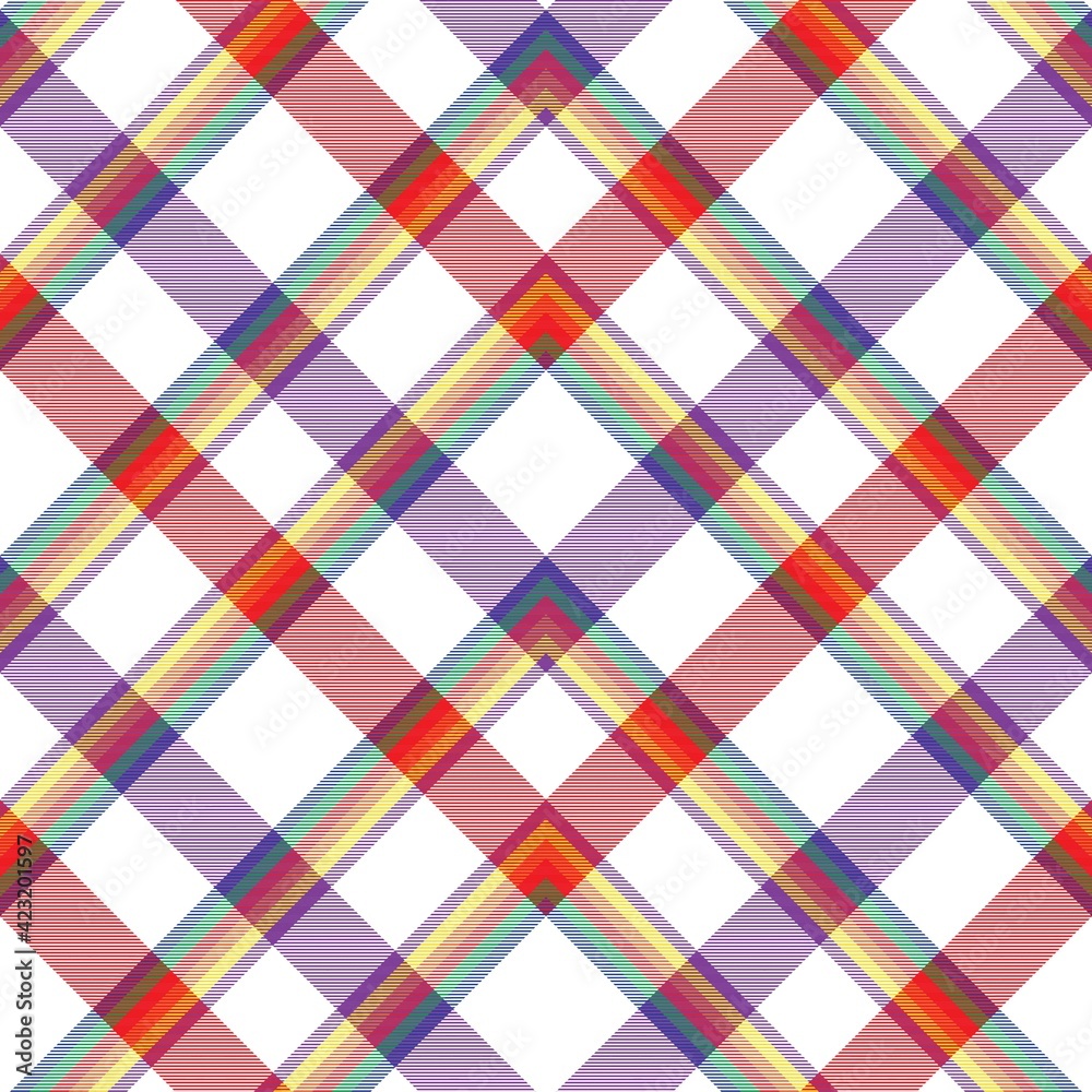 Rainbow Chevron Plaid Tartan textured Seamless Pattern Design Rainbow Chevron Plaid Tartan textured Seamless Pattern Design