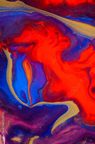 Abstract ink painting background, Mixture of acrylic paints, Inkscapes concept, colors