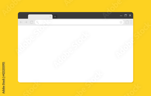 Blank browser windows. Browser mockups. Computer, tablet, phone sizes.
