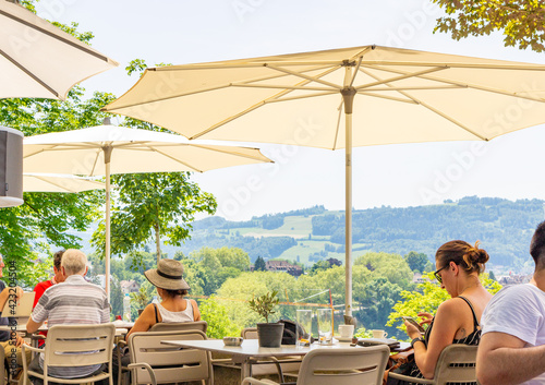 cozy cafe on the hill in Bern