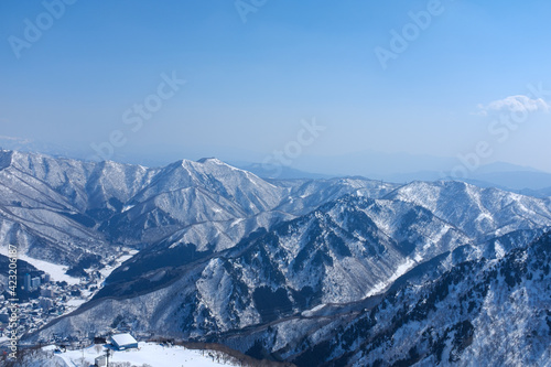 苗場スキー場　山頂から © 早川 義昭