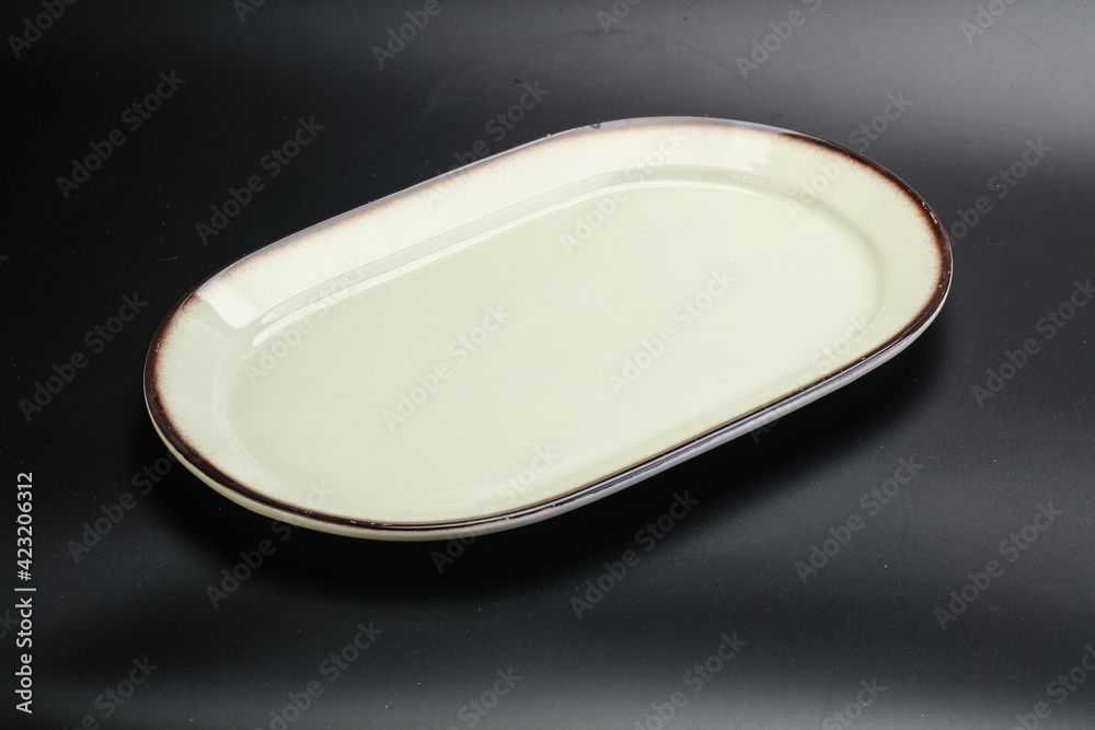 White empty plate for serving White empty plate for serving