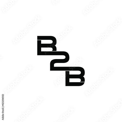b2b letter original monogram logo design