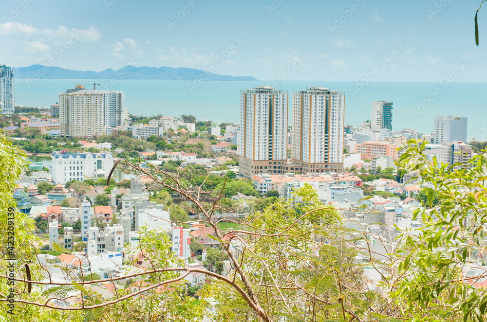 View of Vung Tau city from the mountain, Vietnam