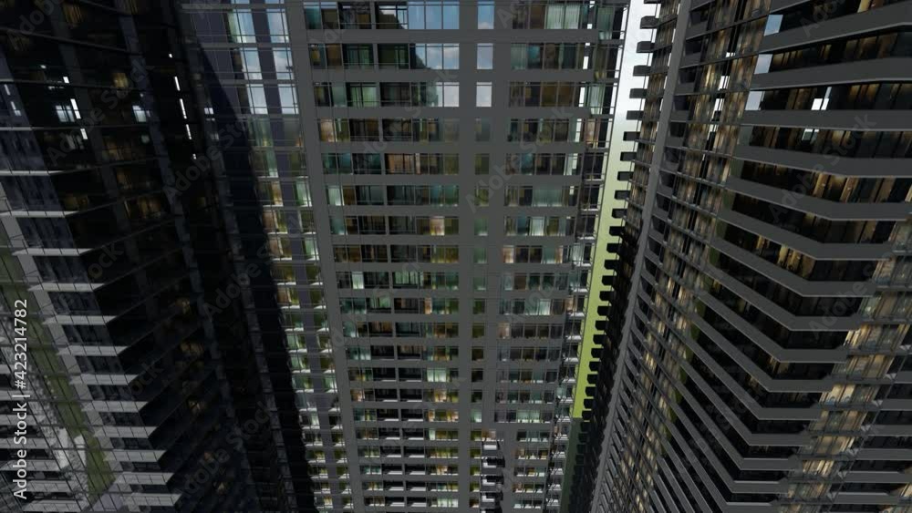 Close up of apartment buildings Close up of apartment buildings
