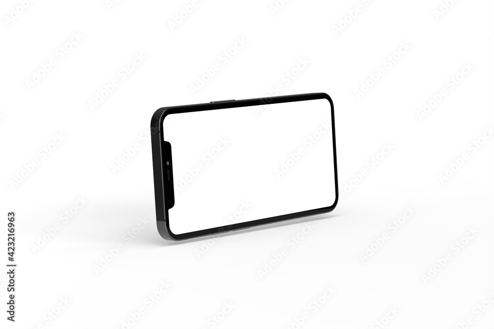 Smartphone. Mobile phone Template. Telephone 3d Smartphone. Mobile phone Template. Telephone 3d