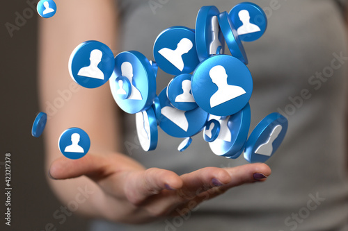 Wallpaper Mural videoconference group of people talking in social network Torontodigital.ca