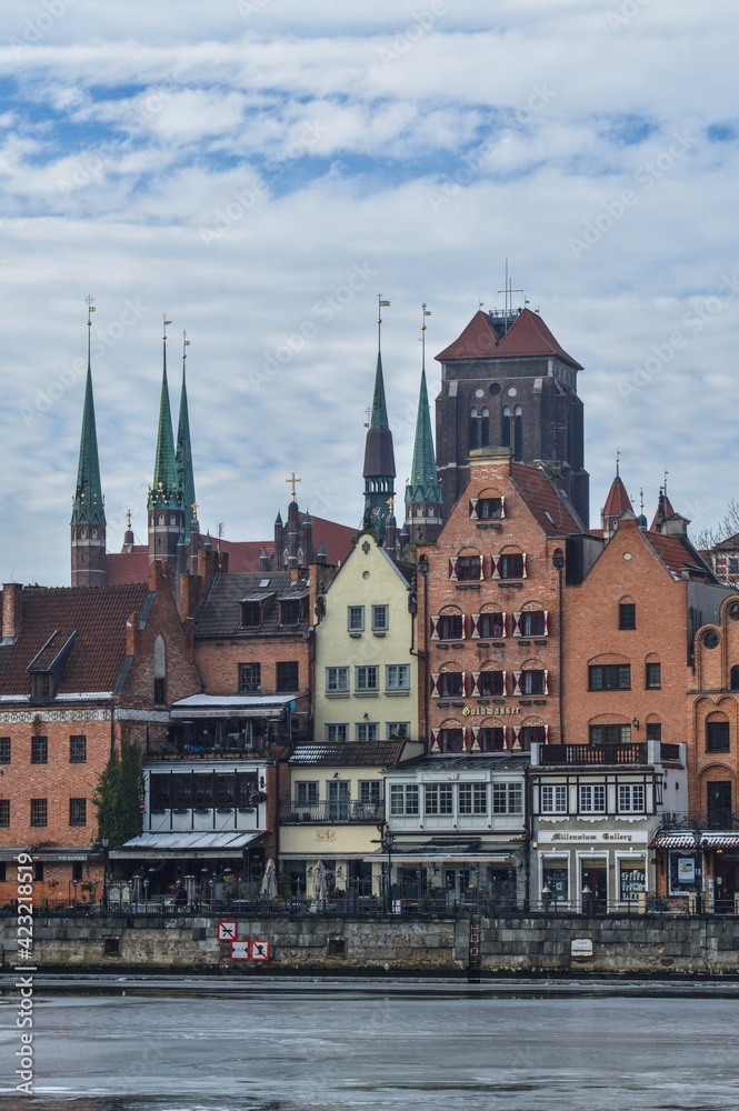 Gdańsk kamienice nad Motławą