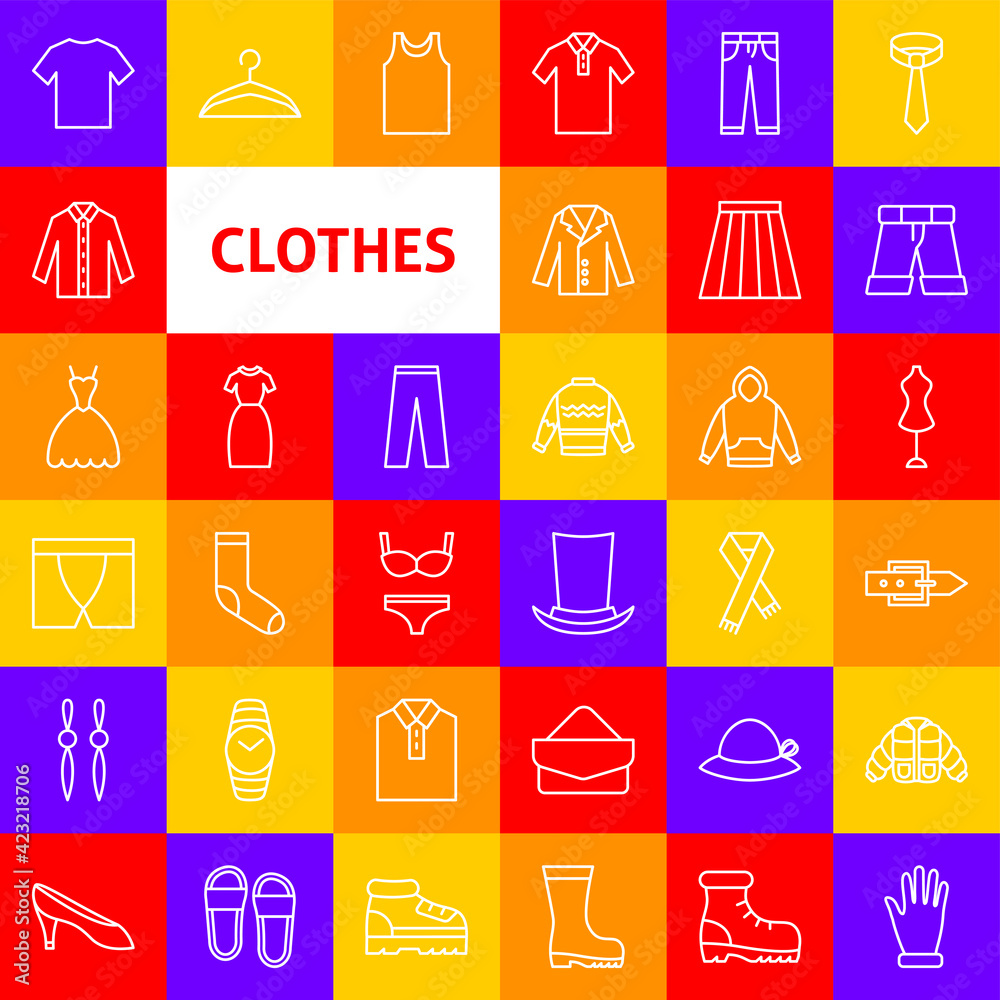 Clothes Line Icons