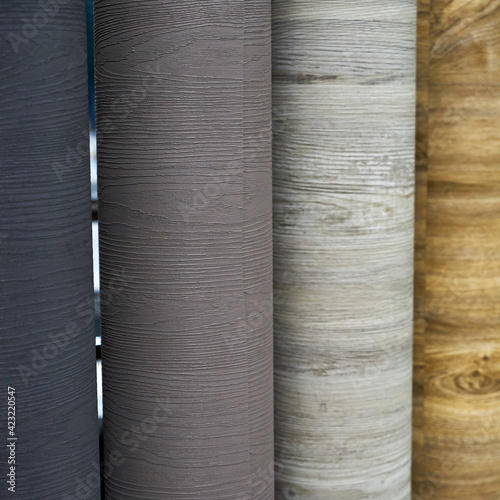 Photos The image of various films for the manufacture of furniture facades