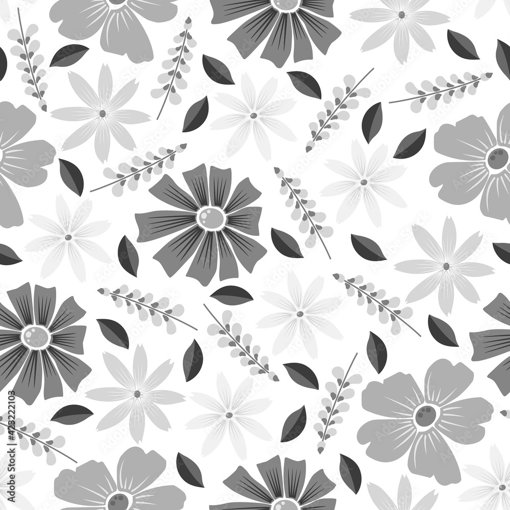 Autumnal meadow - monochrome Autumnal meadow - monochrome