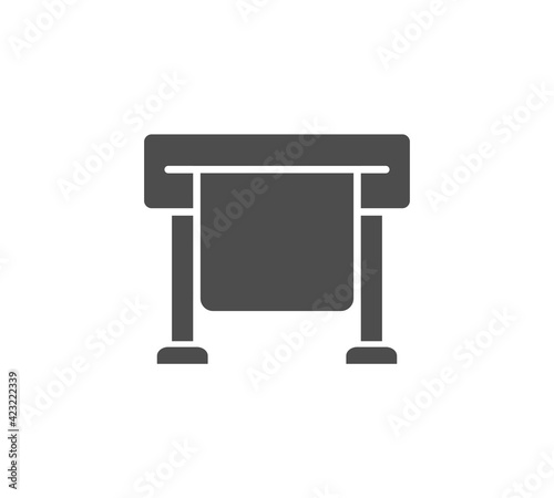 plotter icon vector on white background, plotter trendy filled icons from Electronics collection, plotter vector illustration.