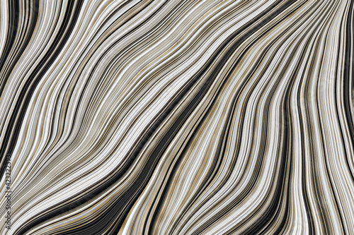 black white and gold abstract background texture with striped line waves of liquid. concept of luxury elegant sophisticated pattern for beauty cosmetics self care content. 