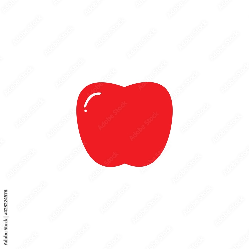 Apple vector illustration design icon logo template