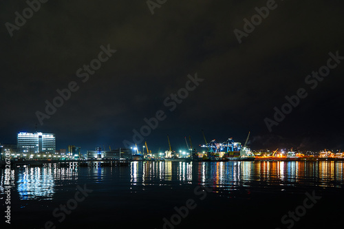 Sea trade port of Novorossiysk. © PhotoBetulo