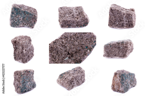 Collection of stone mineral Barite
