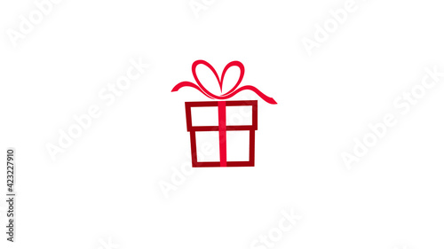 Gift Love Abstract logo Symbol Design Illustration