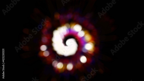 Spiral bokeh illustration background .soft focus perspective , suitable for your background element. © abakfarell