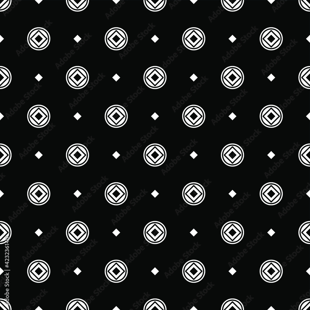 Abstract Seamless Pattern Black Doodle Geometric Figures Background Vector Abstract Seamless Pattern Black Doodle Geometric Figures Background Vector