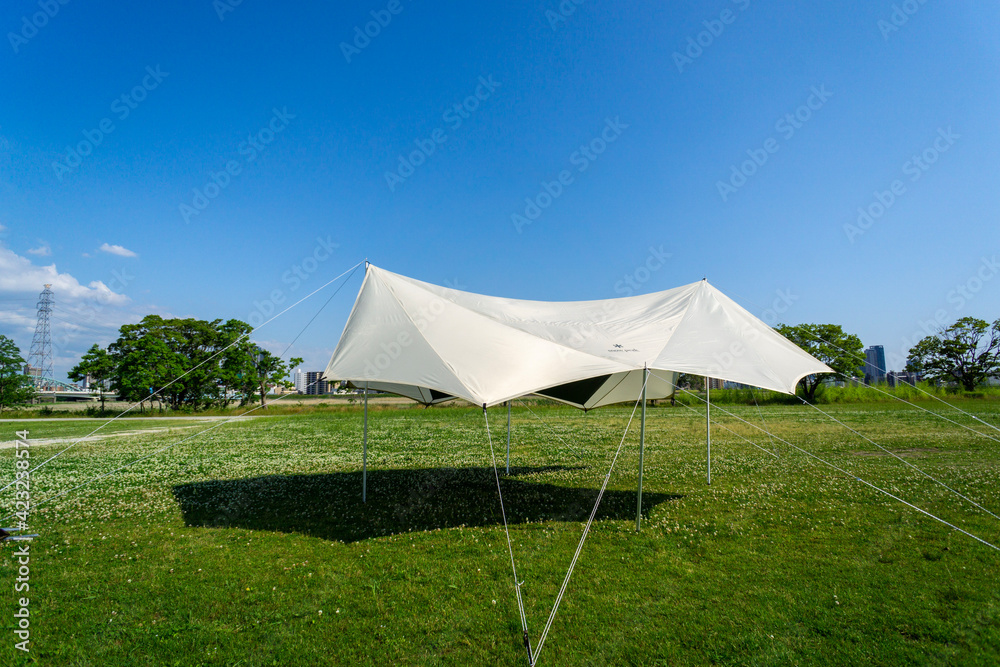 tent in the park