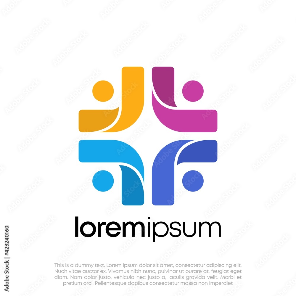 Global Community Logo Icon Elements Template. Community human Logo template vector. Community health care. Abstract Community logo. Human Resources Logo. Global Community Logo Icon Elements Template. Community human Logo template vector. Community health care. Abstract Community logo. Human Resources Logo.