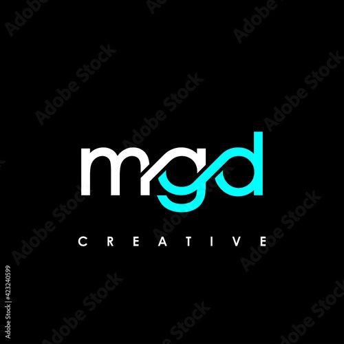 MGD Letter Initial Logo Design Template Vector Illustration