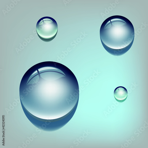 water drops vector illustration background