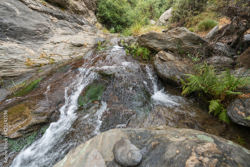 stream of water in the mountain