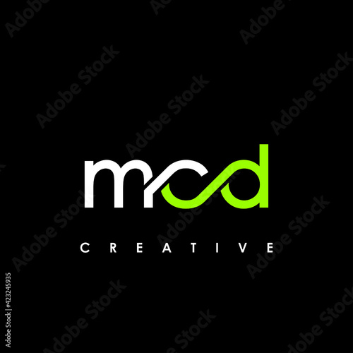 MCD Letter Initial Logo Design Template Vector Illustration photo