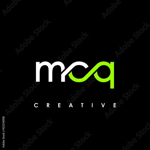 MCQ Letter Initial Logo Design Template Vector Illustration photo