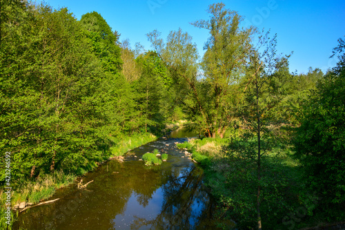 Fluss Gro  e Striegis im Striegistal Sachsen