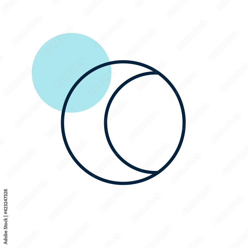 Young Moon vector flat icon. Weather sign Young Moon vector flat icon. Weather sign