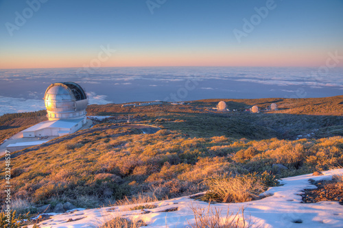 Roque de los Muchachos Observatory at La Palma, Canary Islands, Spain photo