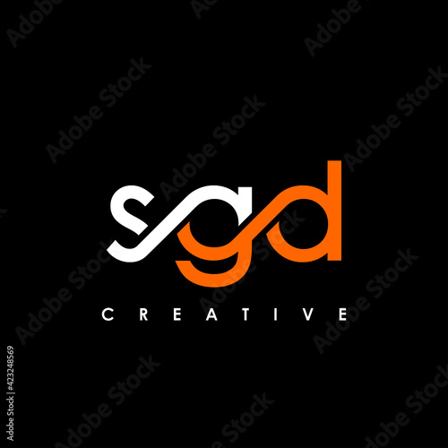 SGD Letter Initial Logo Design Template Vector Illustration photo