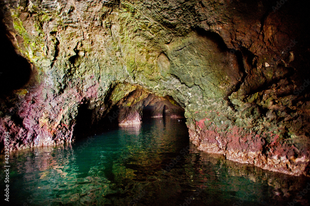 Painted Cave at Santa Cruz Island, Channel Islands National Park, CA, USA Painted Cave at Santa Cruz Island, Channel Islands National Park, CA, USA