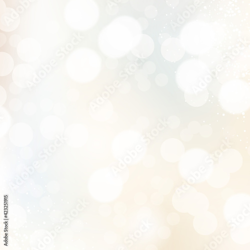 Bokeh clouds card. Sparkling vector design texture