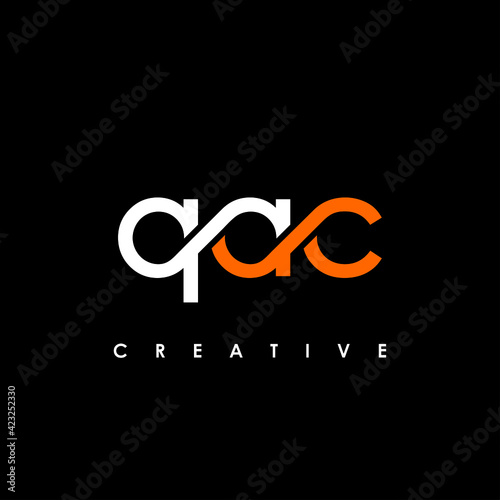 QAC Letter Initial Logo Design Template Vector Illustration