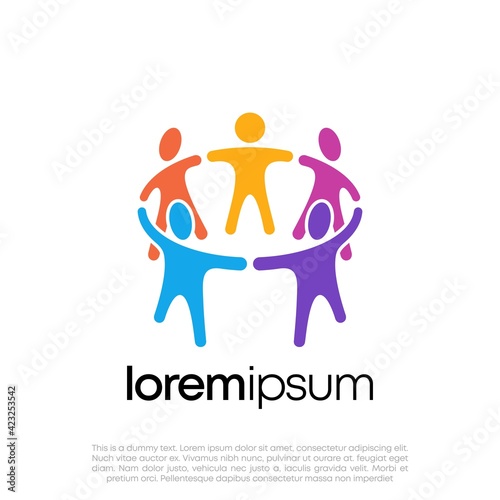 Global Community Logo Icon Elements Template. Community human Logo template vector. Community health care. Abstract Community logo. Human Resources Logo.